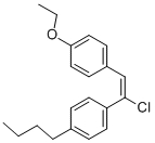 CAS 登录号：54513-47-2， (E)-1-丁基-4-[1-氯-2-(4-乙氧基苯基)乙烯基]苯