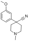 CAS 登录号：5460-79-7， 1-甲基-4-氰基-4-(3-甲氧基苯基)-哌啶
