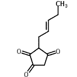 CAS#: 54644-27-8, 3-[(2E)-2-Penten-1-Yl]-1,2,4-Cyclopentanetrione