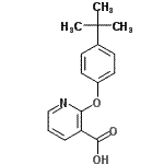 CAS#: 54659-69-7, 2-[4-(2-Methyl-2-Propanyl)Phenoxy]Nicotinic Acid