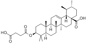 CAS#: 54717-85-0, 3-(3-Carboxy-1-Oxopropoxy)-,(3B)-Urs-12-En-28-Oic Acid
