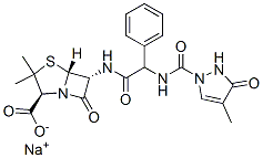CAS#: 54944-56-8, [2S-[2alpha,5alpha,6beta(S*)]]-6-[[[[(2,3-Dihydro-4-Methyl-3-Oxo-1H-Pyrazol-1-Yl)Carbonyl]Amino]Phenylacetyl]Amino]-3,3-Dimethyl-7-Oxo-4-Thia-1-Azabicyclo[3.2.0]Heptane-2-Carboxylic Acid Monosodium Salt