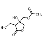 CAS#: 549545-98-4, (4-Ethyl-3-Hydroxy-5-Oxotetrahydro-3-Furanyl)Methyl Acetate