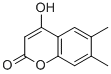 CAS#: 55004-77-8, 4-Hydroxy-6,7-Dimethylcoumarin