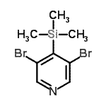 CAS#: 550358-62-8, (3,5-Dibromo-4-Pyridyl)-Trimethyl-Silane
