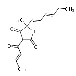 CAS#: 55045-15-3, 3-[(2E)-2-Butenoyl]-5-[(1E,3E)-1,3-Hexadien-1-Yl]-5-Methyl-2,4(3H,5H)-Furandione