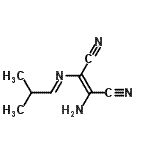 CAS 登录号：55083-93-7， (2Z)-2-氨基-3-[(E)-(2-甲基丙亚基)氨基]-2-丁烯二腈
