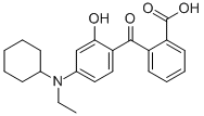 CAS#: 55109-92-7, 4-Cyclohexylamino-N-Ethyl-2-Hydroxybenzophenone-2'-Carboxylic Acid