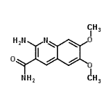 CAS#: 55149-43-4, 2-Amino-6,7-Dimethoxy-3-Quinolinecarboxamide