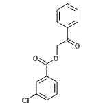 CAS 登录号：55184-84-4， 2-氧代-2-苯基乙基3-氯苯甲酸酯