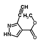 CAS#: 551943-44-3, Methyl 3-Ethynyl-1H-Pyrazole-4-Carboxylate