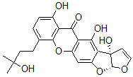 CAS#: 55256-53-6, (3aR,12aR)-3a,12a-Dihydro-3a,4,6-trihydroxy-9-(3-hydroxy-3-methylbutyl)-5H-Furo[3',2':4,5]furo[3,2-b]xanthen-5-one
