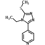 CAS 登录号：552815-84-6， 4-[4-乙基-5-(甲硫基)-4H-1,2,4-三唑-3-基]吡啶