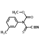 CAS 登录号：5530-68-7， 甲基(氰基硫代甲酰)(3-甲基苯基)氨基甲酸酯
