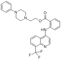 CAS#: 55300-49-7, N-(8-Trifluoromethyl-4-Quinolinyl)Anthanilic Acid 2-(4-Phenyl-1-Piperazinyl)Ethyl Ester