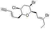 CAS 登录号：55306-12-2， (2R,3R,5S,6S)-3-溴-2-[(2E)-3-溴-2-戊烯基]-5-氯四氢-6-(2Z)-2-戊烯-4-炔基-2H-吡喃