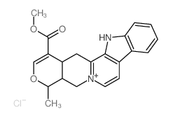CAS#: 55322-91-3, (19alpha)-3,4,5,6,16,17-Hexadehydro-16-(Methoxycarbonyl)-19-Methyloxayohimbanium Chloride