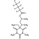 CAS#: 55429-80-6, 4-(5-Ethyl-1,3-Dimethyl-2,4,6-Trioxohexahydro-5-Pyrimidinyl)-2-Pentanyl Heptafluorobutanoate