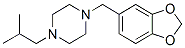 CAS#: 55436-38-9, 4-[(1,3-Benzodioxol-5-Yl)Methyl]-1-Isobutylpiperazine