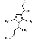 CAS#: 554405-86-6, 2-Chloro-1-[1-(1-Methoxy-2-Propanyl)-2,5-Dimethyl-1H-Pyrrol-3-Yl]Ethanone