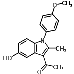 CAS#: 5546-17-8, 1-[5-Hydroxy-1-(4-Methoxyphenyl)-2-Methyl-1H-Indol-3-Yl]Ethanone
