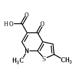 CAS#: 55503-21-4, 2,7-Dimethyl-4-Oxo-4,7-Dihydrothieno[2,3-b]Pyridine-5-Carboxylic Acid