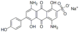 CAS#: 55694-11-6, Sodium 4,8-Diamino-9,10-Dihydro-1,5-Dihydroxy-6-(4-Hydroxyphenyl)-9,10-Dioxoanthracene-2-Sulphonate