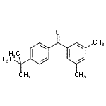 CAS 登录号：55709-39-2， (3,5-二甲基苯基)[4-(2-甲基-2-丙基)苯基]甲酮