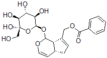 CAS#: 55785-60-9, (1S)-7-[(Benzoyloxy)Methyl]-1,4aalpha,5,7aalpha-Tetrahydro-5alpha-Hydroxycyclopenta[c]Pyran-1-Yl beta-D-Glucopyranoside