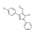 CAS#: 55828-85-8, 5-Chloro-3-(4-Chlorophenyl)-1-Phenyl-1H-Pyrazole-4-Carbaldehyde