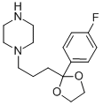 CAS#: 55846-41-8, 1-(3-[2-(4-Fluorophenyl)-[1,3]Dioxolan-2-Yl]Propyl)Piperazine