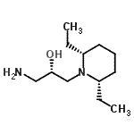 CAS 登录号：558479-24-6， (2S)-1-氨基-3-[(2R,6S)-2,6-二乙基-1-哌啶基]-2-丙醇