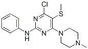 CAS#: 55921-67-0, 2-Anilino-4-Chloro-6-(4-Methylpiperazino)-5-(Methylthio)Pyrimidine