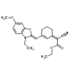 CAS#: 56001-97-9, Ethyl (2Z)-Cyano{3-[(Z)-(3-Ethyl-6-Methoxy-1,3-Benzothiazol-2(3H)-Ylidene)Methyl]-2-Cyclohexen-1-Ylidene}Acetate
