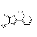 CAS 登录号：56145-96-1， 2-(2-羟基苯基)-4-甲基-1,3-恶唑-5(4H)-酮