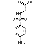 CAS 登录号：5616-30-8， N-[(4-氨基苯基)磺酰基]甘氨酸