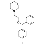 CAS 登录号：5617-26-5， 3-{2-[(4-氯苯基)(苯基)甲氧基]乙基}-1,3-恶嗪烷