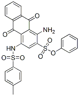 CAS 登录号:56222-83-4, 1-氨基-4-(4-甲基苯基磺酰氨基)-2-蒽醌磺酸苯酯