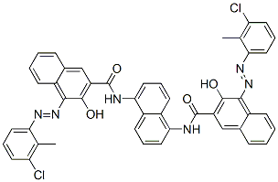 CAS 登录号：56358-42-0， N,N'-萘-1,5-二基二[4-[(3-氯-2-甲基苯基)偶氮]-3-羟基萘-2-甲酰胺]