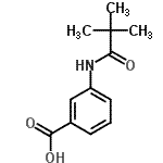 CAS 登录号：56619-96-6， 3-[(2,2-二甲基丙烷酰基)氨基]苯甲酸
