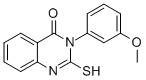 CAS 登录号：56671-19-3， 2-巯基-3-(3-甲氧基-苯基)-3H-喹唑啉-4-酮