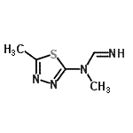 CAS#: 56684-75-4, N-Methyl-N-(5-methyl-1,3,4-thiadiazol-2-yl)imidoformamide