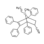 CAS#: 56805-08-4, 7-Methyl-1,4,5,6-Tetraphenyl-7-Vinyl-7-Silabicyclo[2.2.1]Hept-5-Ene-2-Carbonitrile