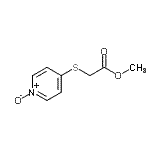 CAS#: 56839-40-8, Methyl [(1-Oxido-4-Pyridinyl)Sulfanyl]Acetate
