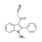 CAS 登录号：568553-08-2， 3-(1-甲基-2-苯基-1H-吲哚-3-基)-3-氧代丙腈