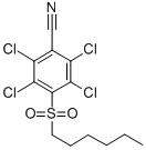 CAS 登录号:56916-68-8, 4-己基磺酰基-2,3,5,6-四氯苯甲腈