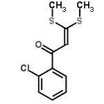 CAS 登录号：56944-67-3， 1-(2-氯苯基)-3,3-二(甲硫基)-2-丙烯-1-酮