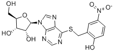 CAS 登录号：56964-73-9， S-(2-羟基-5-硝基苄基)-6-硫代肌苷