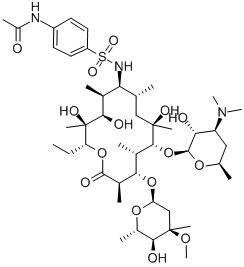 CAS#: 57049-06-6, (9S)-9-[[[4-(Acetylamino)Phenyl]Sulfonyl]Amino]-9-Deoxoerythromycin