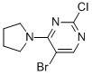 CAS 登录号：57054-90-7， 5-溴-2-氯-4-(1-吡咯烷基)嘧啶